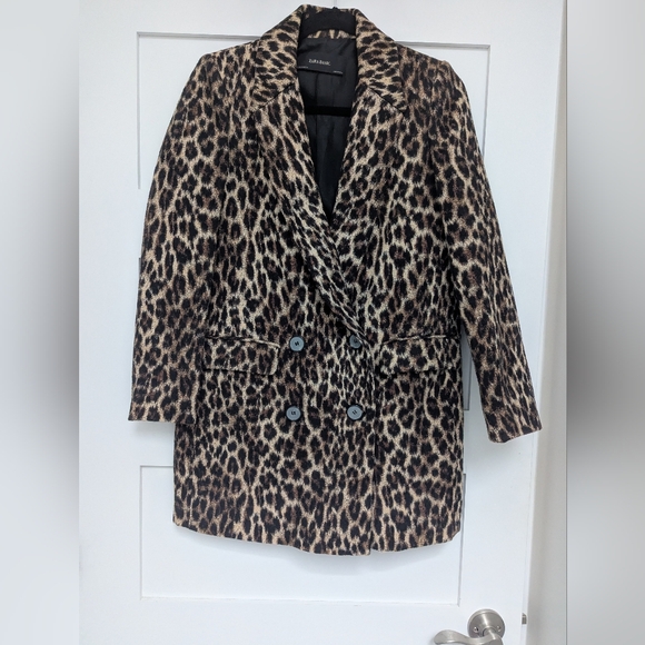 Zara Animal Print Coat - Picture 13 of 13